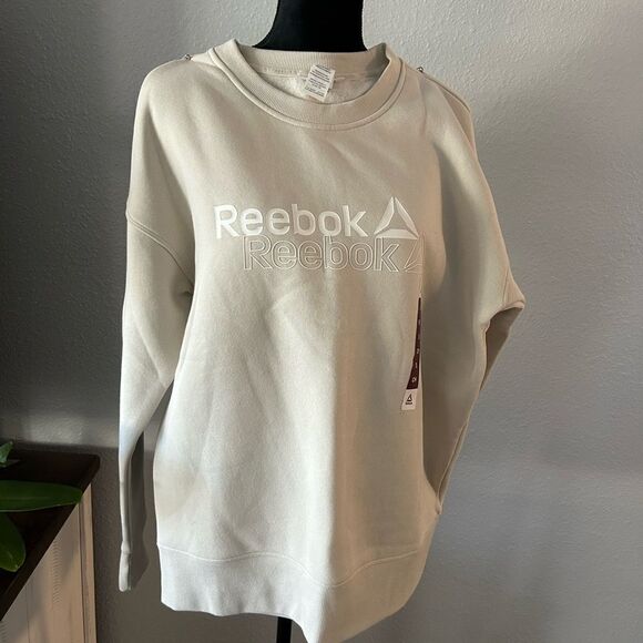 Reebok pullover sweatshirt new with tags S, cream - Picture 1 of 4